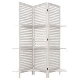 Atmosphera Luxe Kamerscherm Windows met 3 vlakken - wit - mdf - 120 x 170 cm