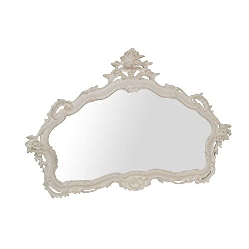 BISCOTTINI INTERNATIONAL ART TRADING Shabby Chic Wandspiegel 111 x 71 cm - Decoratieve Wandspiegel - Ingangsspiegel