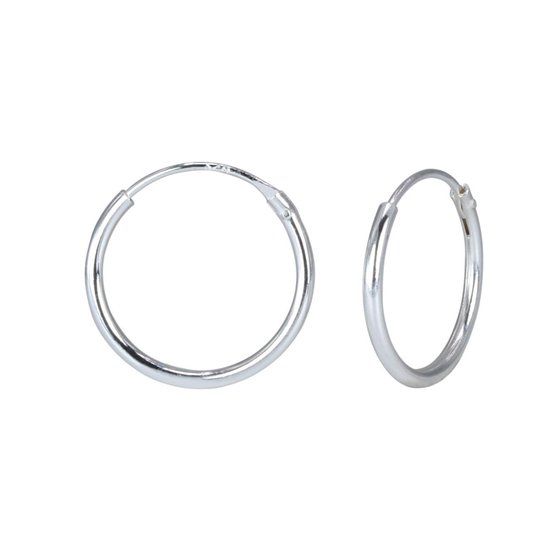 Zilverana Zilver 14mm oorringen | Sterling 925 Zilver | Zilverana