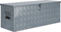 vidaXL Aluminium Kist 110,5x38,5x40 cm Zilverkleurig