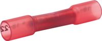 Klauke 670WS Stootverbinder met krimpkous met lijm 1mm Rood geïsoleerd (Zak 100 stuks)