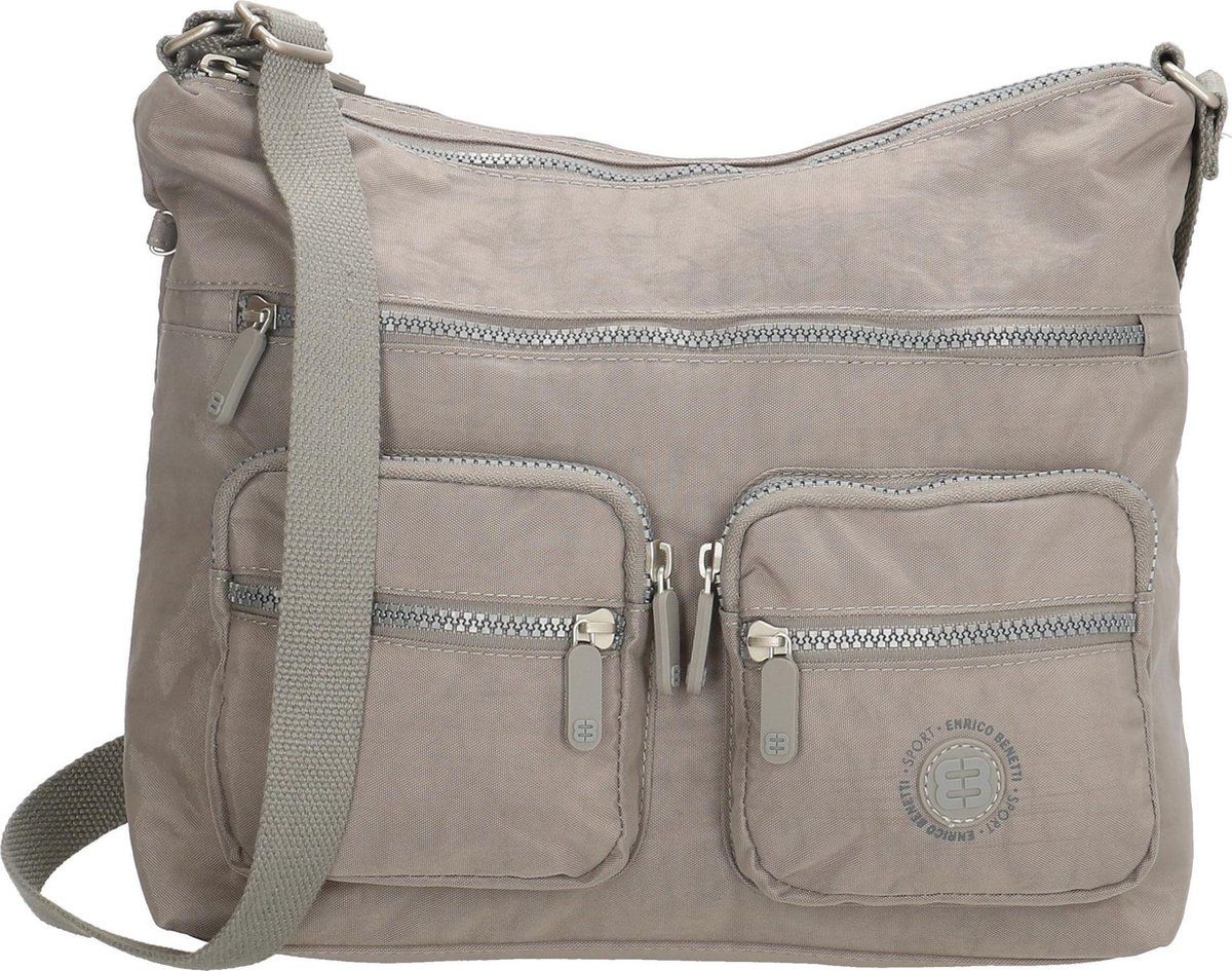 Enrico Benetti Frances 66833 Schoudertas - Midden Grijs - Nylon
