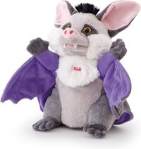 Trudi Handpop Vleermuis - 26 cm - Grijs/Paars - Pluche Knuffel - 0+ jaar