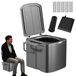 Merkloos Draagbaar Campingtoilet Opvouwbaar Compact en Ergonomisch