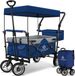 Famanu Chariot pliable avec toit et freins - Parfait pour les activités de plein air et le transport | jusqu'à 80 kg