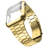 Wolait Apple Watch Band 42mm 44mm 38mm 40mm met Case, Goud