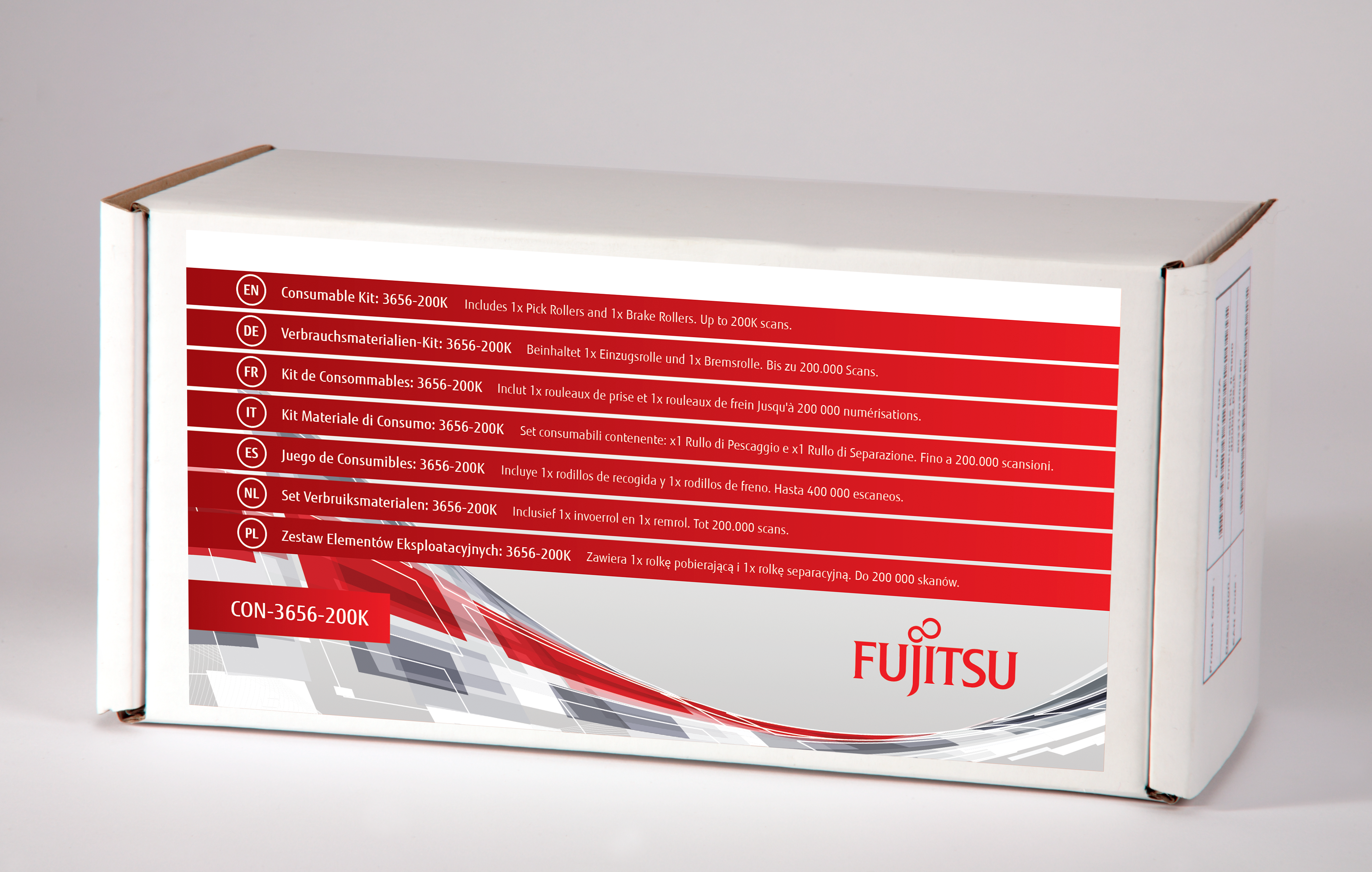 Fujitsu 3656-200K Reserveonderdelen voor printer/scanner zwart
