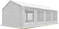 TOOLPORT Tente de réception 4x8 m Pavillon PVC résistant 600 N bâche imperméable et montage rapide