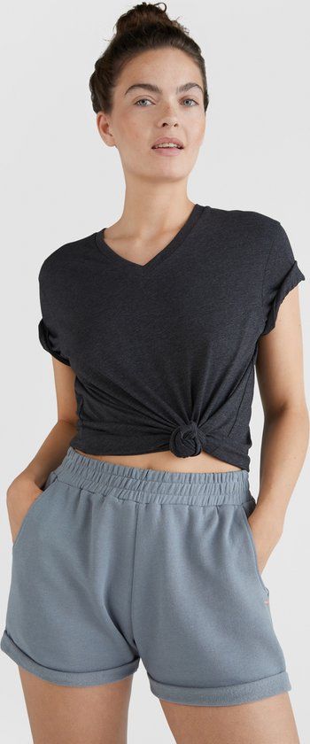O'Neill Essentials V-Neck T-Shirt Women - Black Out - B - M