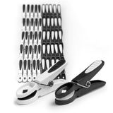 Merkloos Relaxdays Wasknijpers - set van 50 - kunststof - zwart-wit