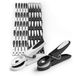 Merkloos Relaxdays Wasknijpers - set van 50 - kunststof - zwart-wit