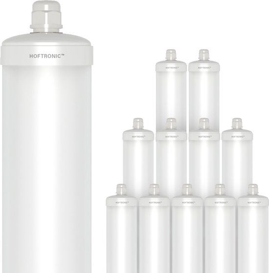 HOFTRONIC S Series - 12 Pack LED TL armaturen 150cm - IP65 waterdicht - 6500K Daglicht wit licht - 48W 5760 Lumen - Koppelbaar - Tri-Proof plafondverlichting