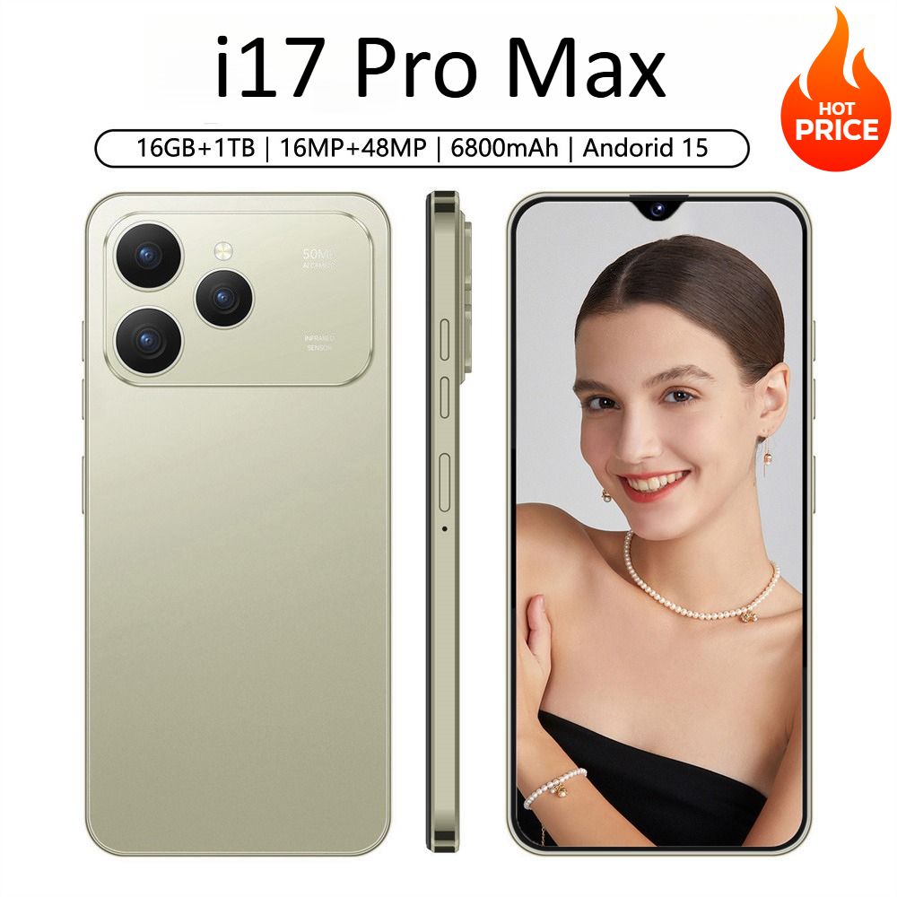 CHOTOG i17 Pro Max 2026 Nieuwe Originele Smartphone HOT 7.0 inch Globale Versie 5G Dual Sim Mobiele Telefoons 6800mAh Android 15