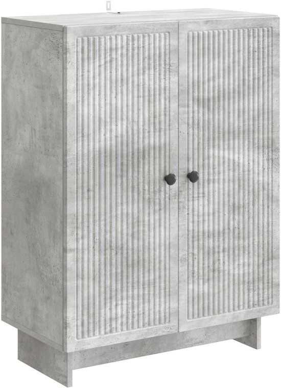 vidaXL Dressoir Betongrijs 66 x 34,5 x 90 cm Bewerkt hout