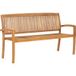 Vidaxl - Banc de jardin empilable 3 places 159 cm bois de teck massif