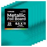 Hygloss Metallic Folie Board Sheets, Lichtblauw