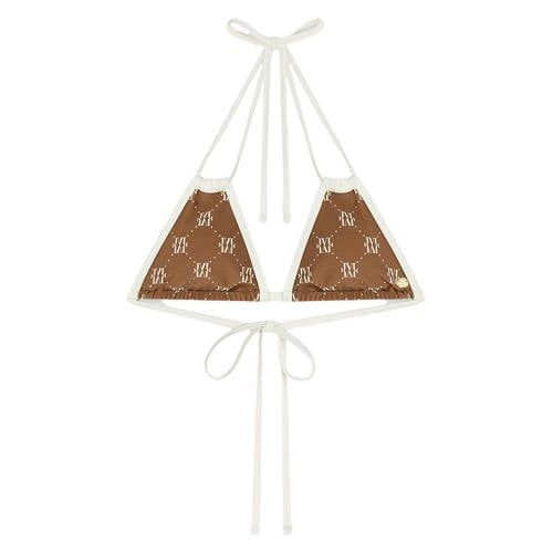 JOSH V Everly niet-voorgevormde triangel bikinitop bruin/ecru
