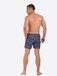 HOM Boxer-Badehose Beach Boxer Trapani donkerblauw Gebloemd Polyester L