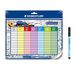 STAEDTLER Lumocolor rooster, zelfklevend en herbruikbaar, droog uitwisbaar, inclusief Lumocolor corrigeerbaar in blauw en zwart, pennenklem