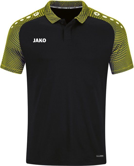 JAKO Performance Polo - Zwart/Zachtgeel - Maat 4XL - Heren