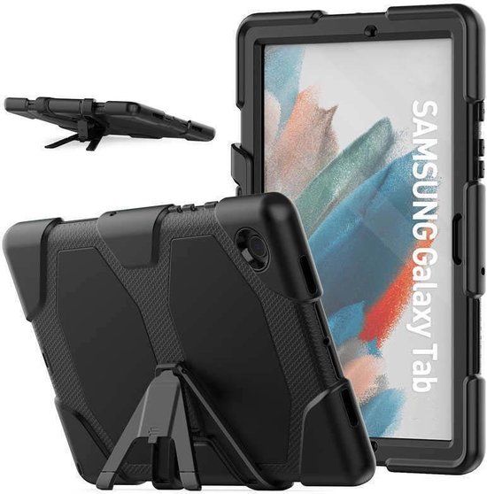 Ntech Tablet hoes voor Samsung Tab A8 (2021/2022) 10.5 inch - Extreme Robuust Armor Case - Zwart