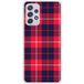 Samsung Bedrukt siliconen hoesje compatibel met Galaxy A72 4G Tartan Rouge 2
