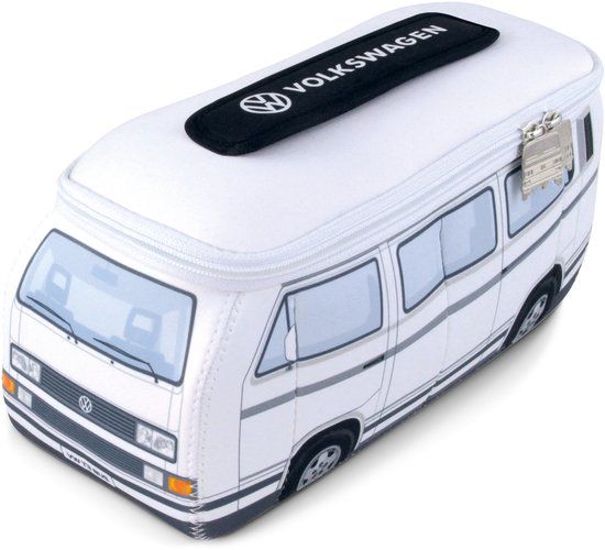BRISA VW Collection - Volkswagen neopreen universele make-up-cosmetica-cultuur-reistas-pharmacy-tas in T3 Bulli Bus design (groot)