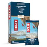 CLIF BAR Peanut Butter Banana Dark Chocolate Energiereep, 12 x 68 g