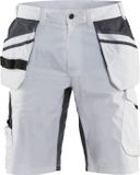Blåkläder Schildersshort met stretch 1099-1330 - Wit/Donkergrijs - C62