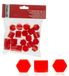 Extremo Tuning: Bouchons à vis, 17 mm, rouge, 20 pièces