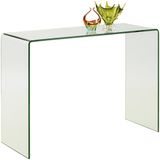Julian Bowen Amalfi consoletafel van gebogen glas