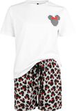 Mickey & Minnie Mouse Minnie Luipaardprint Pyjama meerkleurig Katoen - Vrouwen XXL
