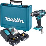 Makita DDF 482 RGE accu-boorschroevendraaier 18 V 62 Nm + 2x accu 6,0 Ah + oplader + koffer