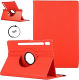 LuxeBass Tablet hoesje 360 geschikt voor Samsung Galaxy Tab S7 Plus - Rood
