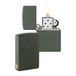 Zippo Stormaansteker - Green Matte met zijdelingse vlam-gravure - Navulbaar - Herbruikbaar - Windbestendig design - Geschenkdoos - Made in USA, Amazon Exclusive