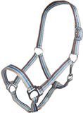 HKM Halster -Genf-8525 Bruin/Blauw/Beigepony