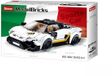 Sluban ModelBricks Italiaanse Sportwagen bouwspeelgoed kinderen vanaf 8 jaar - Constructiespeelgoed modelbouw - bouwdoos met 276 bouwstenen - M38-B0957