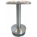 Metalideal Support de main courante fixe pour poteaux ronds Inox finition - AISI 316 brossé - pour extérieur