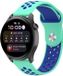 By Qubix Qubix Sport Edition Siliconen band - Mintgroen + blauw - Geschikt voor Xiaomi Mi Watch / Xiaomi Watch 2 / Xiaomi Watch S1 / S2 / S3 / S4 (47mm)