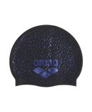 Arena Unisex Shine Siliconen Badmuts voor Vrouwen en Mannen Fitness Zwemmers Intensieve Training Duurzame Zachte Elastische Badmuts, Zwart/Pruim