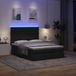 Prolenta Maison Exclusive - Ottomaans bedframe met matras, zwart, 140x190 cm, textiel