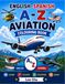 English-Spanish A-Z Aviation Colouring Book Ages 4-8