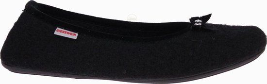 Giesswein Hohenau Zwarte Pantoffel Dames Pantoffels - Maat 38 - Zwart