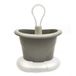 Ecoplast Bestekmand met variabele vakken en afdruipbak, antracietgrijs, 30 x 31 cm