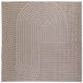 vidaXL - Tapis intérieur et extérieur PALMERAS Beige 240 x 240 cm Polyester