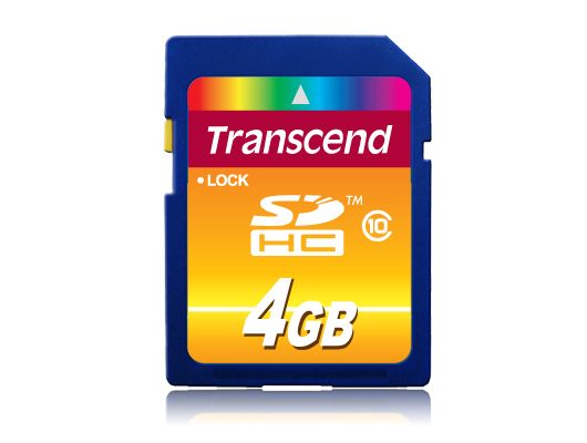 Transcend SDHC - 4GB - Class 10