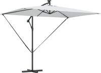 vidaXL Parasol 294 x 200 x 270 cm Polyester en Aluminium Zand
