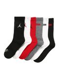 Jordan Legend Crew 6Pk Sokken voor jongens Gym Red(Black) 5/7 jaar