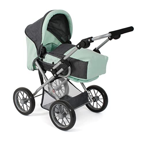 BAYER CHIC BAYER CHIC 2000 Combi poppenwagen LENI Melange antraciet-mint