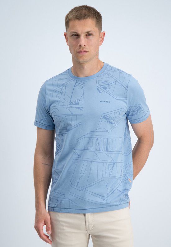 Gabbiano T-shirt All Over Jersey Silky Finish Allure Blue